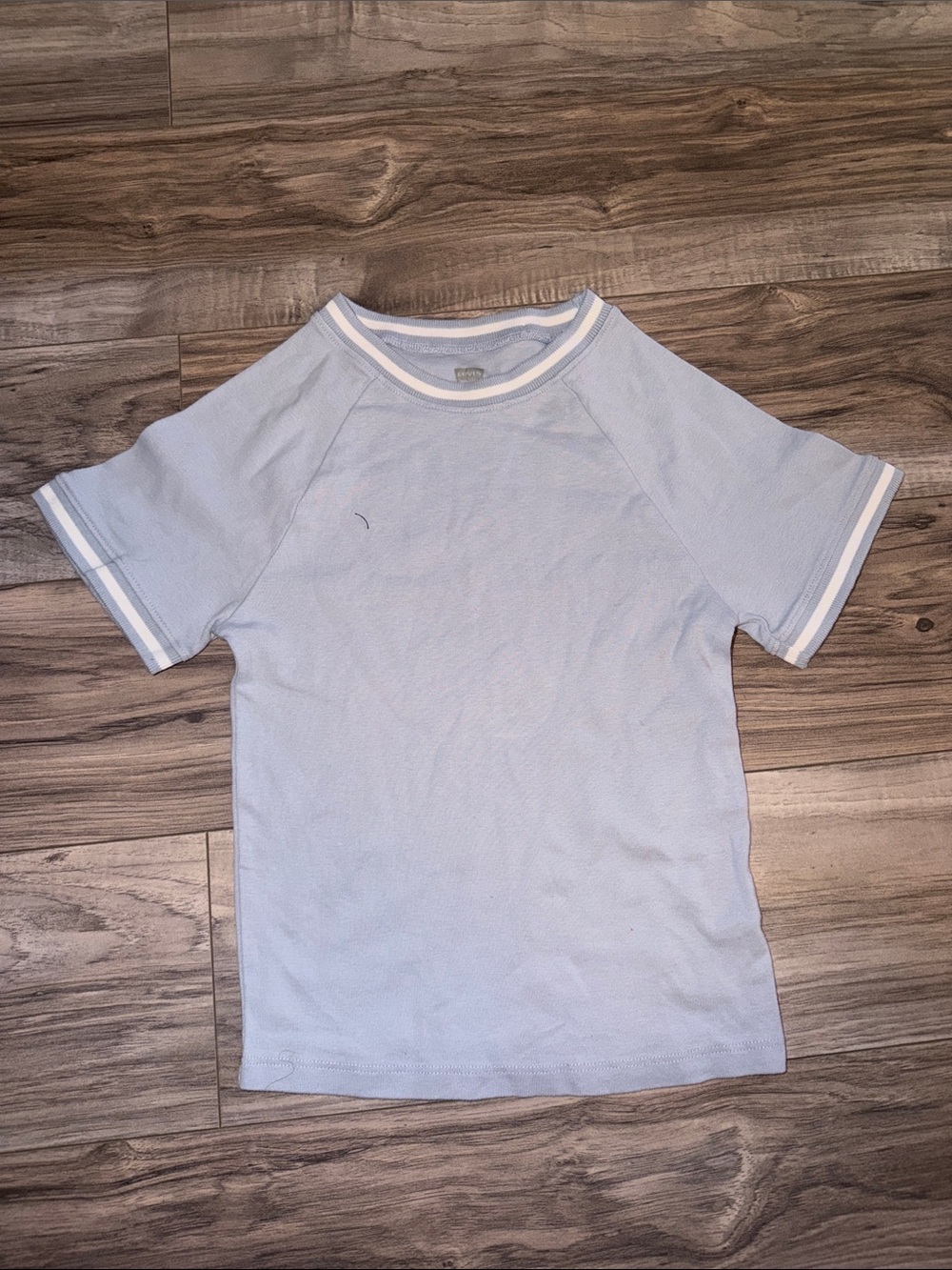 Levi's White Short Sleeve Kids Tee with Stripe Trim